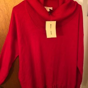 Michael Kors red sweater/ blazer